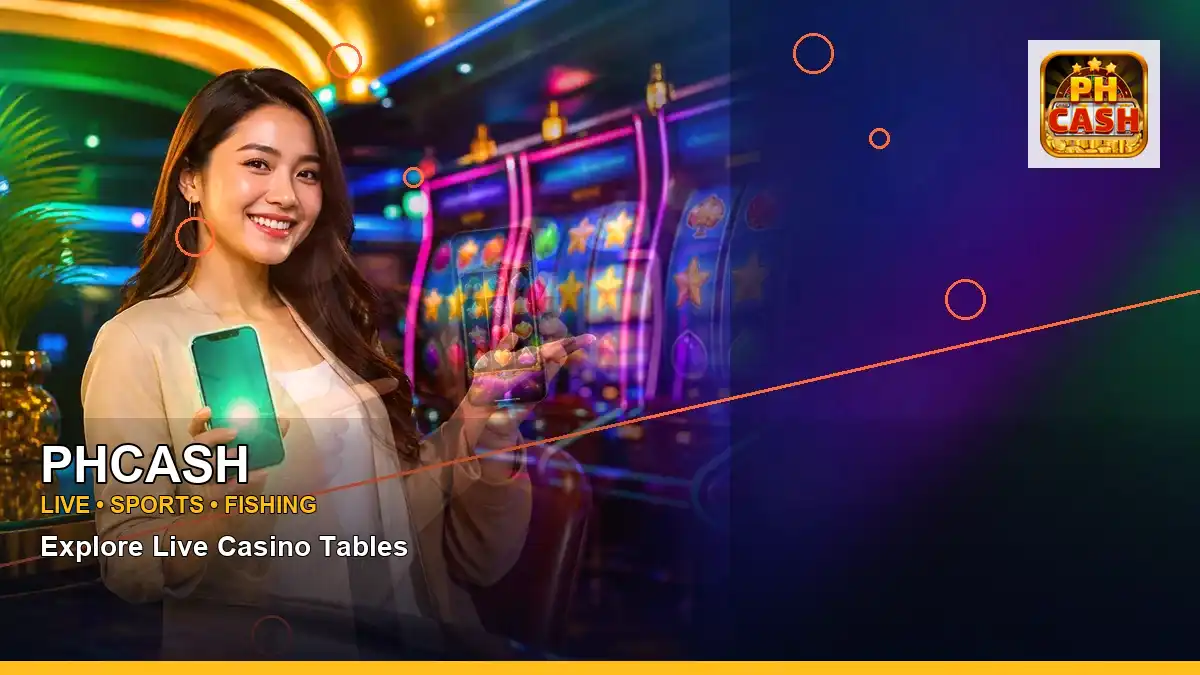 PHCASH high-energy reels casino bonus games in a left close-up layout for Philippine players