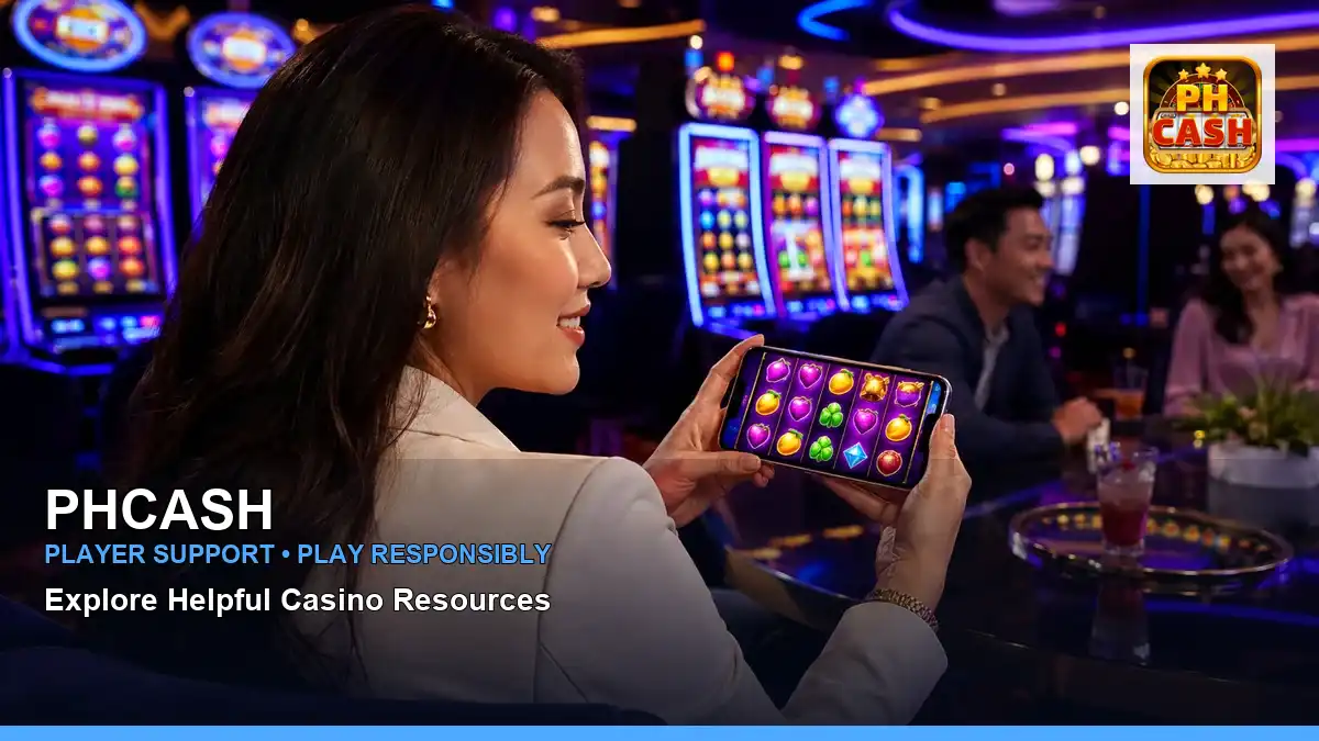 PHCASH celebratory play mobile casino games highlighting mobile-friendly casino play