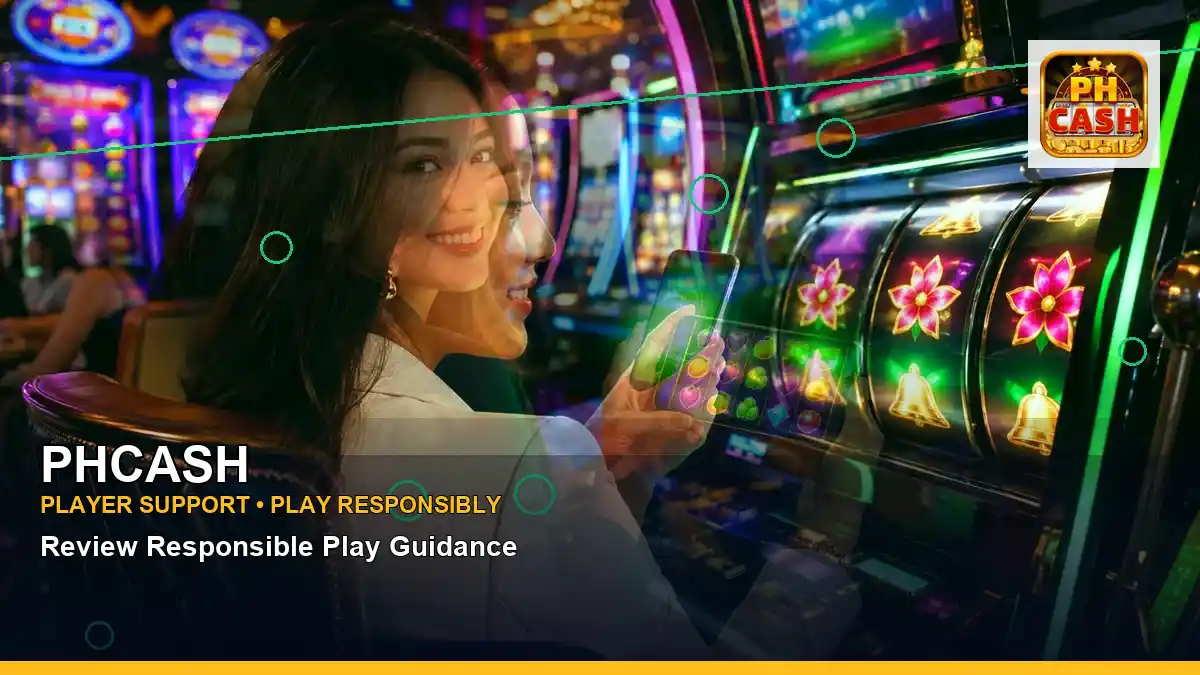 PHCASH high-energy first casino deposit and wallet options in a layered collage layout for Philippine players